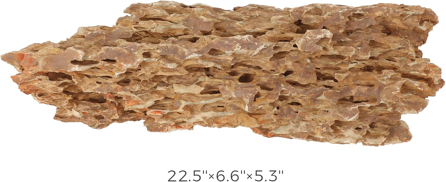18-20 Inches Natural Dragon Stone 1 PCS Ultra Large Aquarium Rocks for Aquascaping, Aquarium Landscaping, Terrariums, Fish Tank Decoration, Vivariums, Paludarium, Amphibian Enclosures