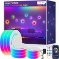 DIY LED Wall Lights, Led Strip Lights, Customizable LED Constellation Light with App & Remote Control, Music Sync, Color-Changing Lighting for Living Room/Home Decor