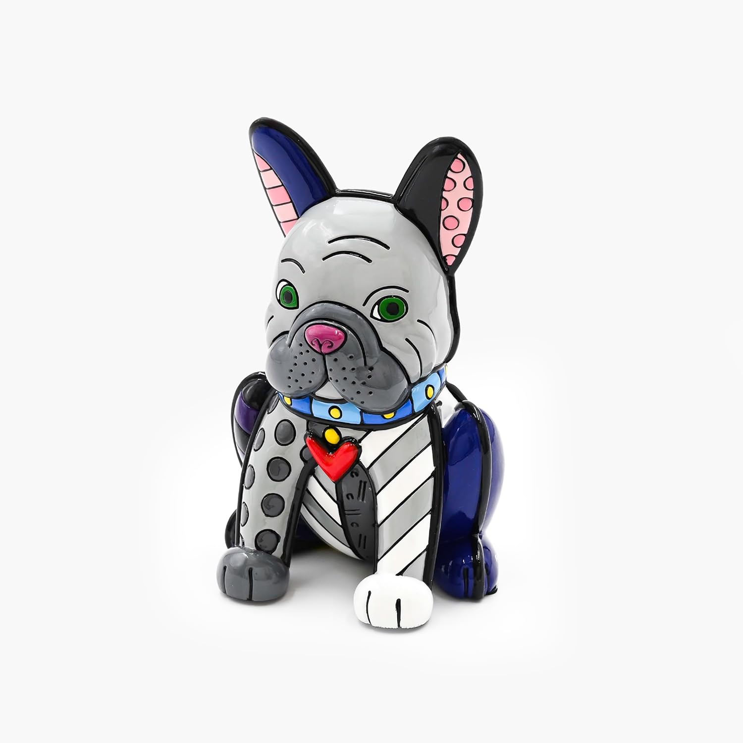 Britto Collectible Figurine - Iconic Art Figurine, Decorative Displays for Modern Home Decor | Designed by Iconic Artist Romero French Bulldog (Multicolor)