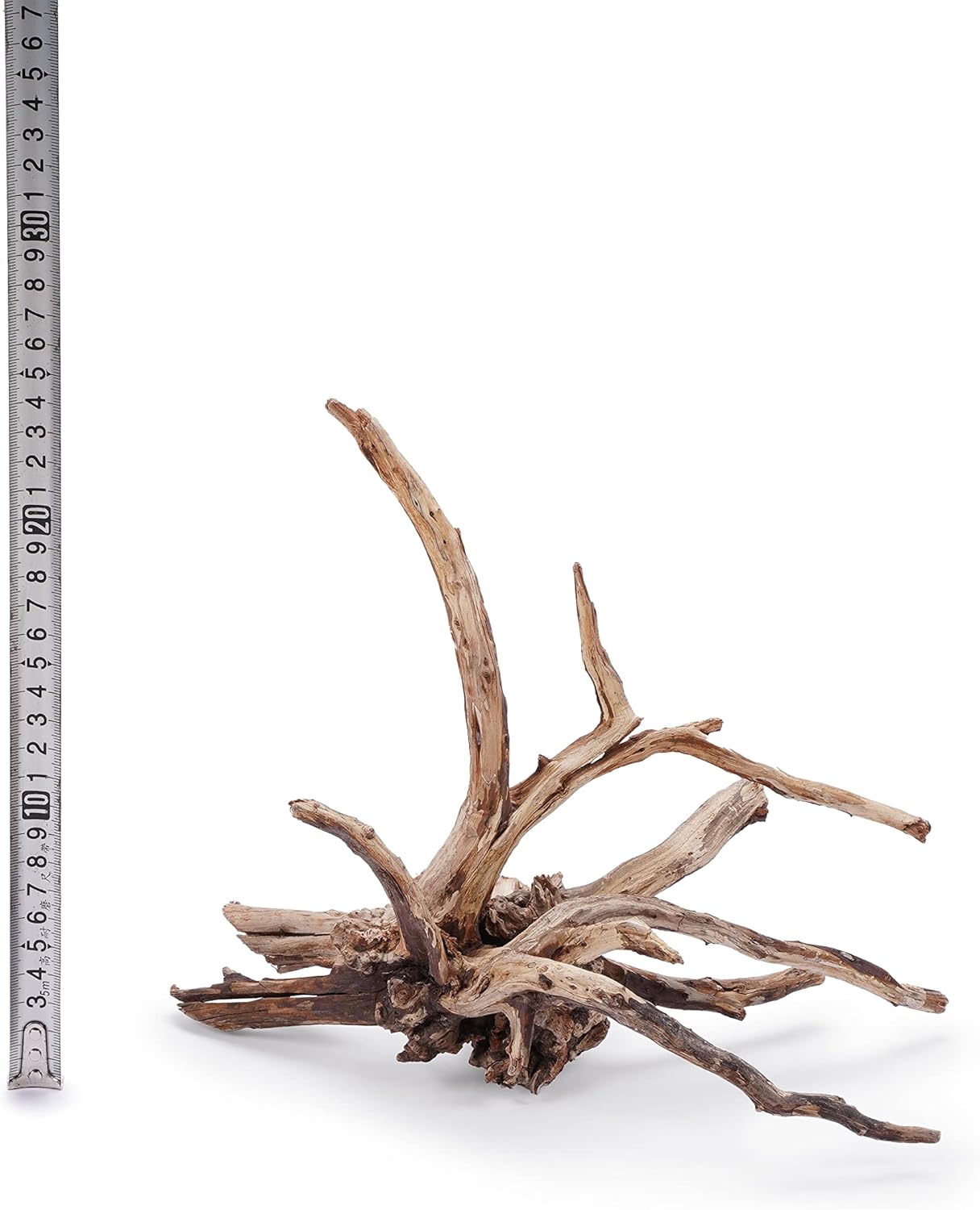 LANDEN Kueiyang Hornwood for Aquascaping, Aquarium Driftwood Decor, Natural Branches(12-14 inches, 30-35cm) 4pcs Terrariums Vivariums Reptile and Amphibian Enclosures Various Shapes