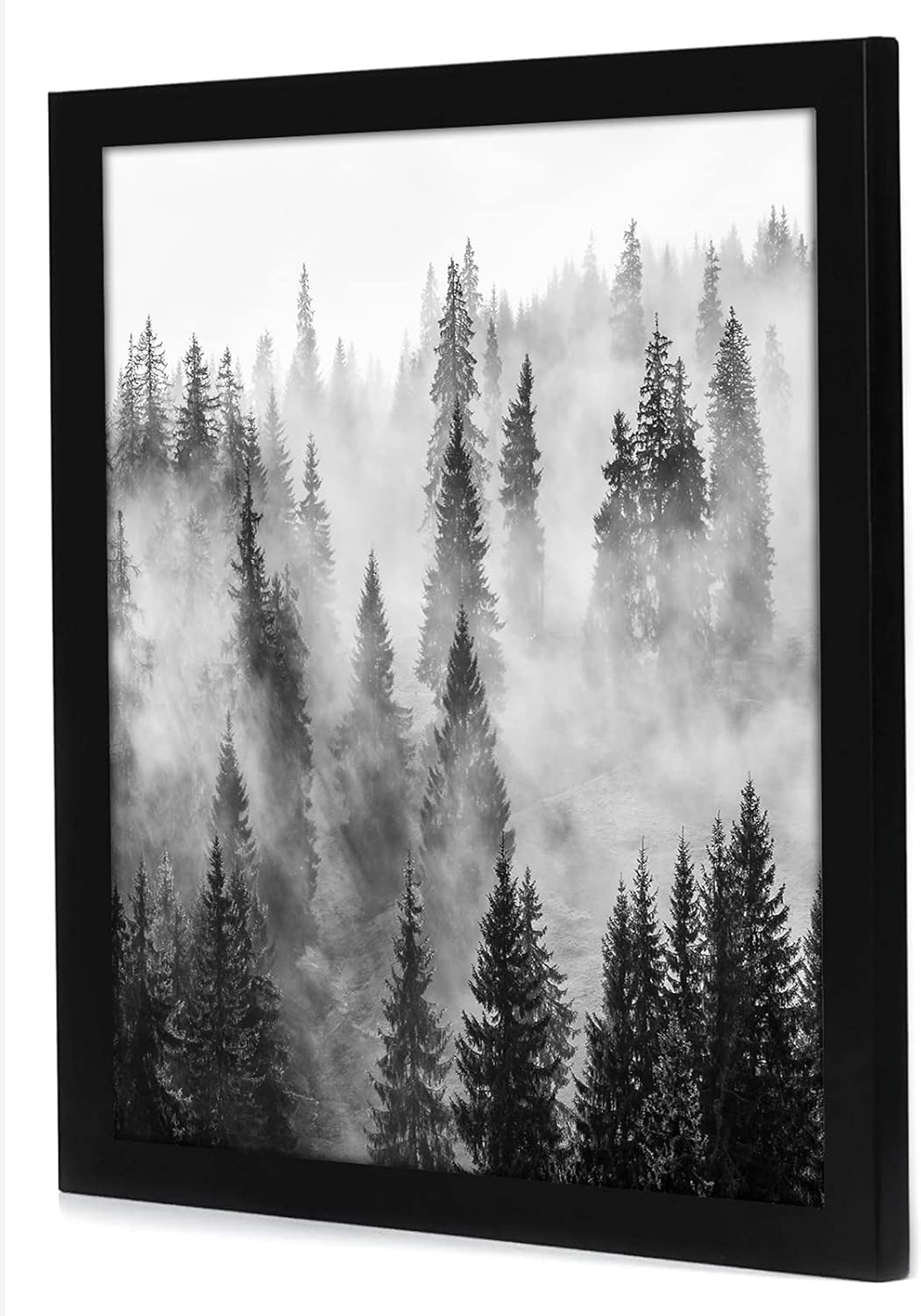 Americanflat 24x24 Picture Frame with Polished Plexiglass - Epic Collection - Square Picture Frame with Engineered Wood - Wide Photo Frames for Wall display - Black