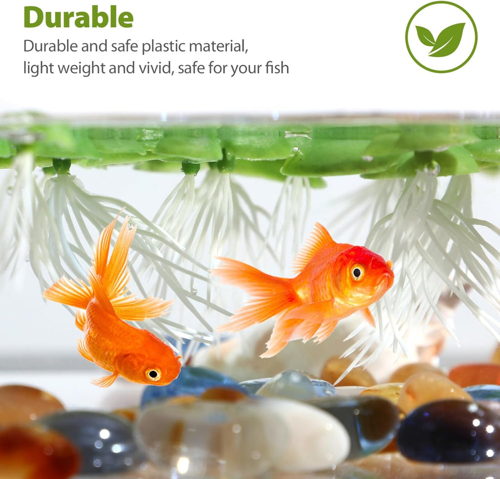 108pcs Plastic Duckweed Artificial Floating Duckweed Mini Fake Duckweed Simulation Floating Plants for Aquarium Fish Tank Decor