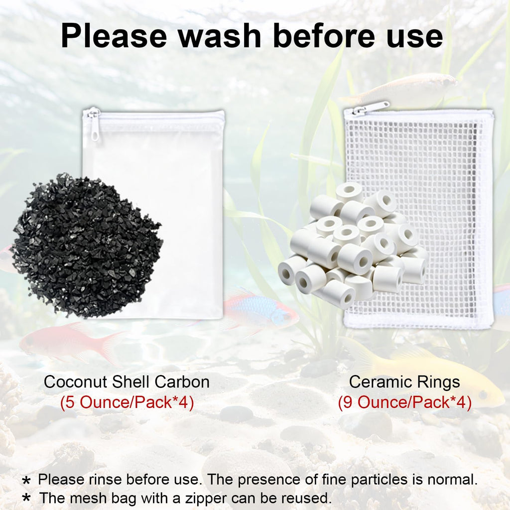 12 Pack Aquarium Maintenance Media Kits Compatible with AquaClear 70 Power Filter. Fish Tank Filter for 40 to 70-Gallon Aquariums Waterfall Filter