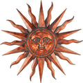Regal Art & Gift Copper Patina Large Metal Sun Wall Decor - 40 inch| Indoor Outdoor Rust-Resistant Sunburst Sculpture | Eye-Catching Metal Sun Wall Art Accent for Patio, Garden, Living Room