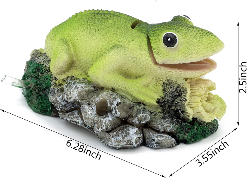 ALEGI Aquarium Air Bubbler Decorations,Air Bubbler Decor Ornament for Fish Tank (Lizard)