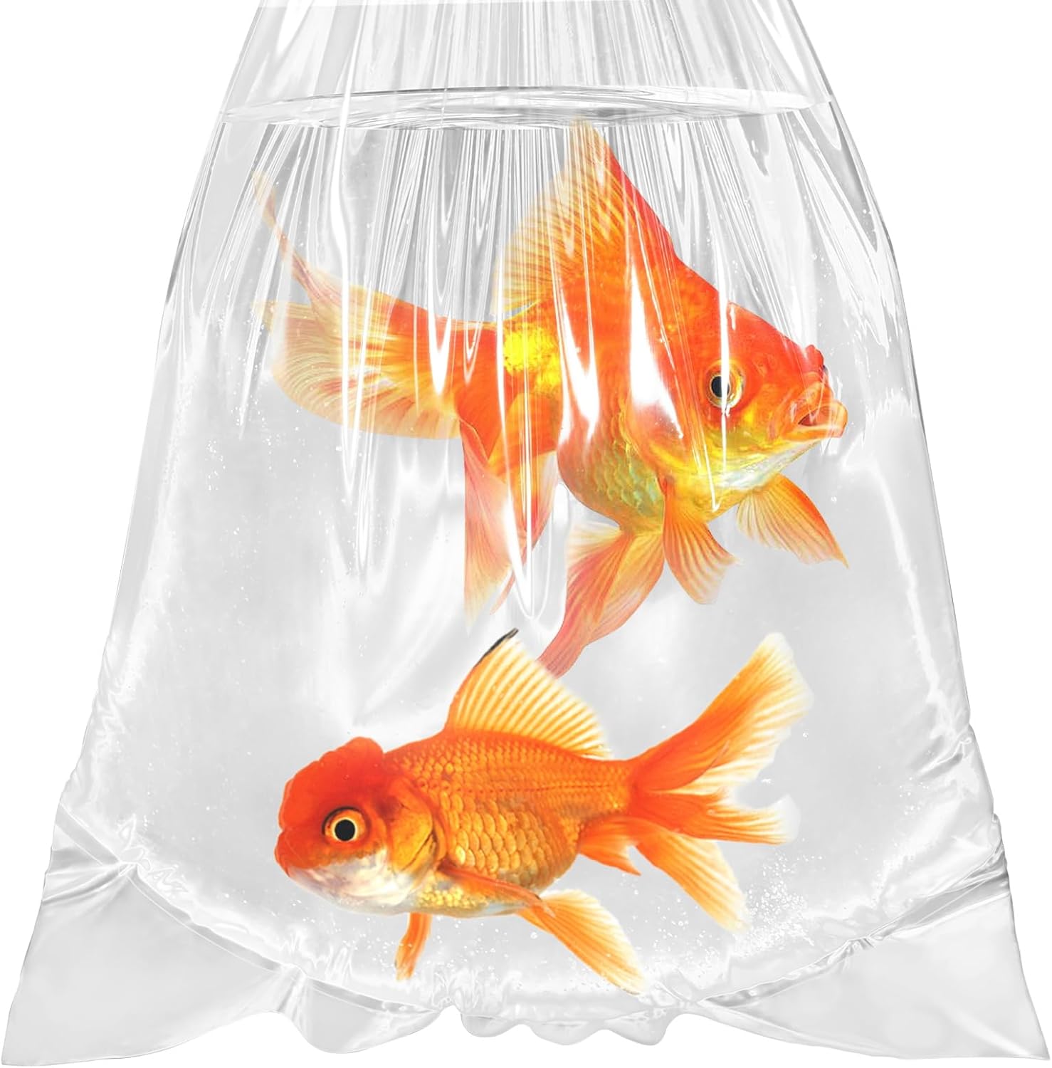 Fish Shipping Bags for Live Fish, 15x30” Round Bottom Double Seal Clear Leak-Proof Live Fishes Transport Bags Koi Transport Bag, Betta Shipping Fishery Bag (Ultimate 3 mil, 25 Pack)