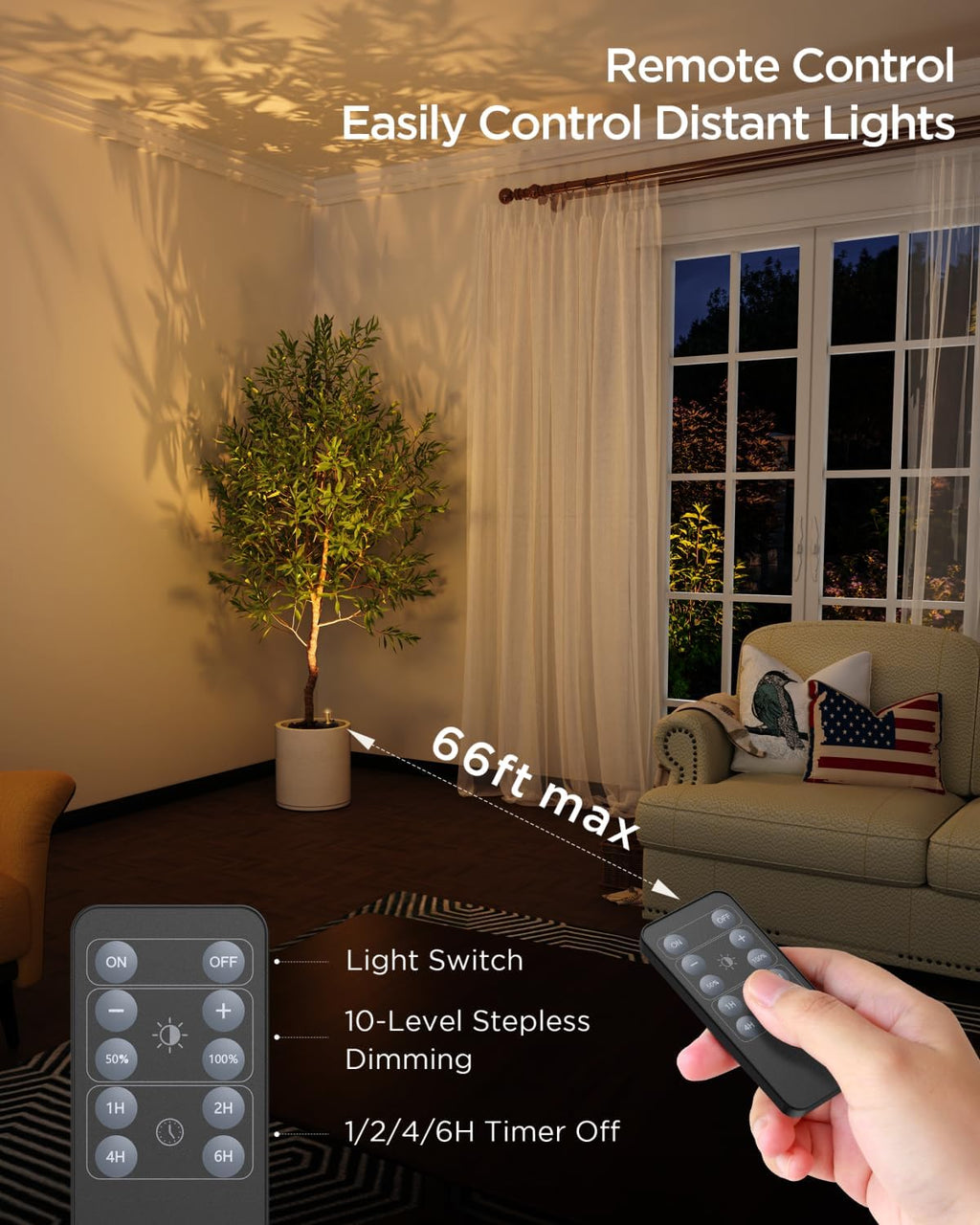 Spot Lights Indoor Led Spotlight: Rechargeable Battery Wireless Up Lights Indoor - Plants Tree Artwork Portrait Picture Display Accent Lighting for Home Decorators Homeowners Art Collectors(2 Pack)