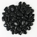StoneCreek 24 LBS River Rocks(2 x 12 LBS Bags), Large Size, Decorative Garden Stones for Plant Landscaping, Polished Gravel Filler Pebbles for Home Decoration, Vases, Succulents(Black Pebbles)
