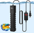 AquaMiracle 200W Submersible Aquarium Heater with LED Digital Display Thermostat, Fish Tank Heater Turtle Heater with Protective Housing, for Tanks 20-40 Gallons