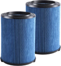 VF5000 Filter Compatible with Ridgid for Shop Vac 5-20 Gallon Wet Dry Vacuum Cleaner, Fits WD1450 WD0970 WD1270 WD09700 WD06700 WD1680 WD1851 WD1956 WD0970M0 WD0970EX0 2pack