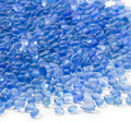 Keedolla 0.5 Lb Light Blue Aquarium Rocks Betta Fish Tank Gravel, 6-9mm Frosted Sea Glass Marbles Gemstones Vase Fillers for DIY Crafts, Aquarium, Home Decor