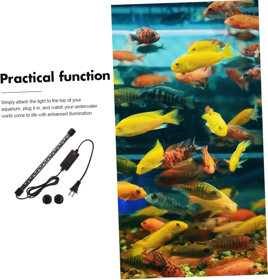 Yardwe Submersible Led Aquarium Light for Betta Fish and Freshwater Tanks Clip Grow Light Strips Color Saturation and Brightness for Stunning Aquatic Displays