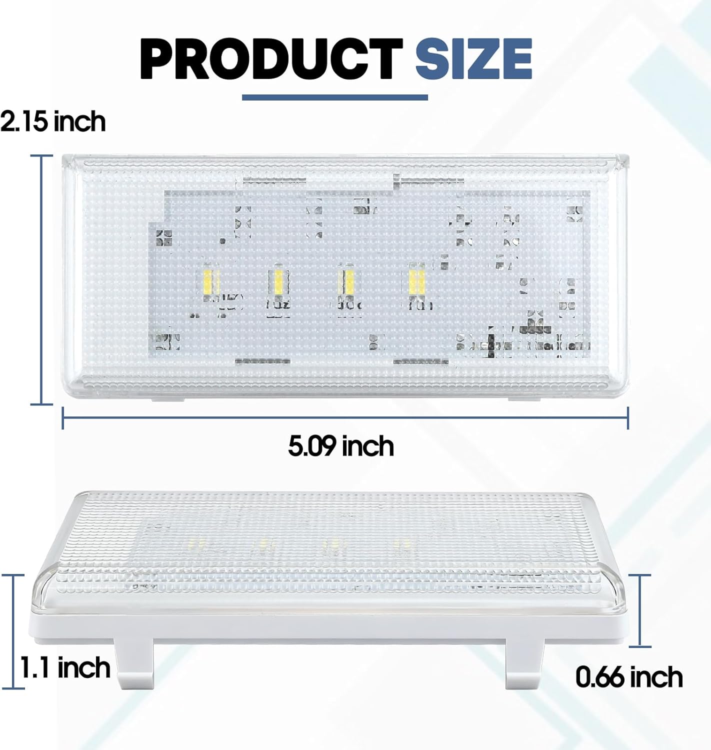 New W10515058 LED Light Module Replacement, Compatible with Whirlpool, Maytag and Kenmore Refrigerator Models, Replaces W10465957 W10515057 W10695459