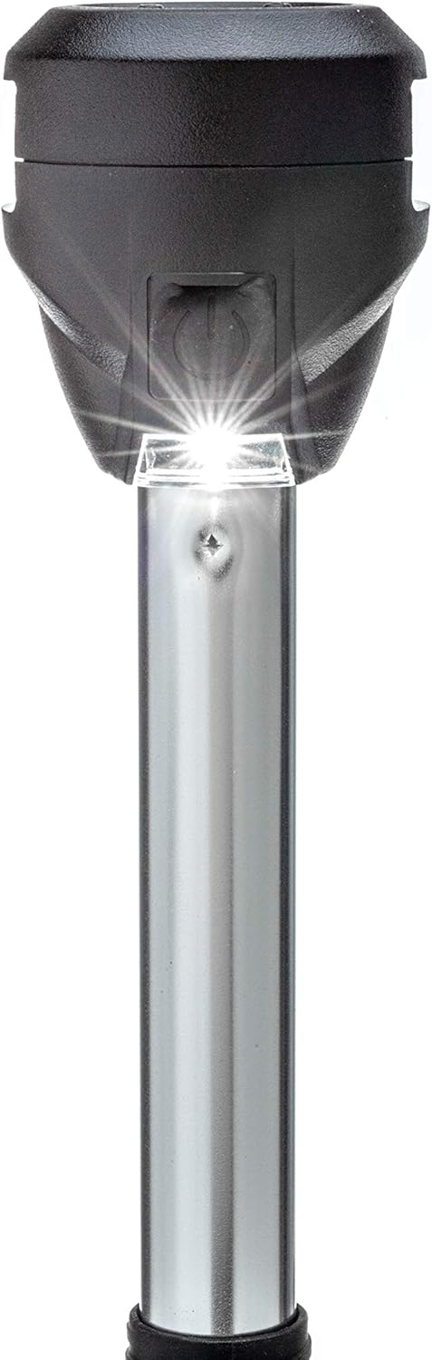 attwood NV6LC2-10-7 Marine Bi-Color LightArmor LED Navigation Pole Light, 10-Inch, Red/Green