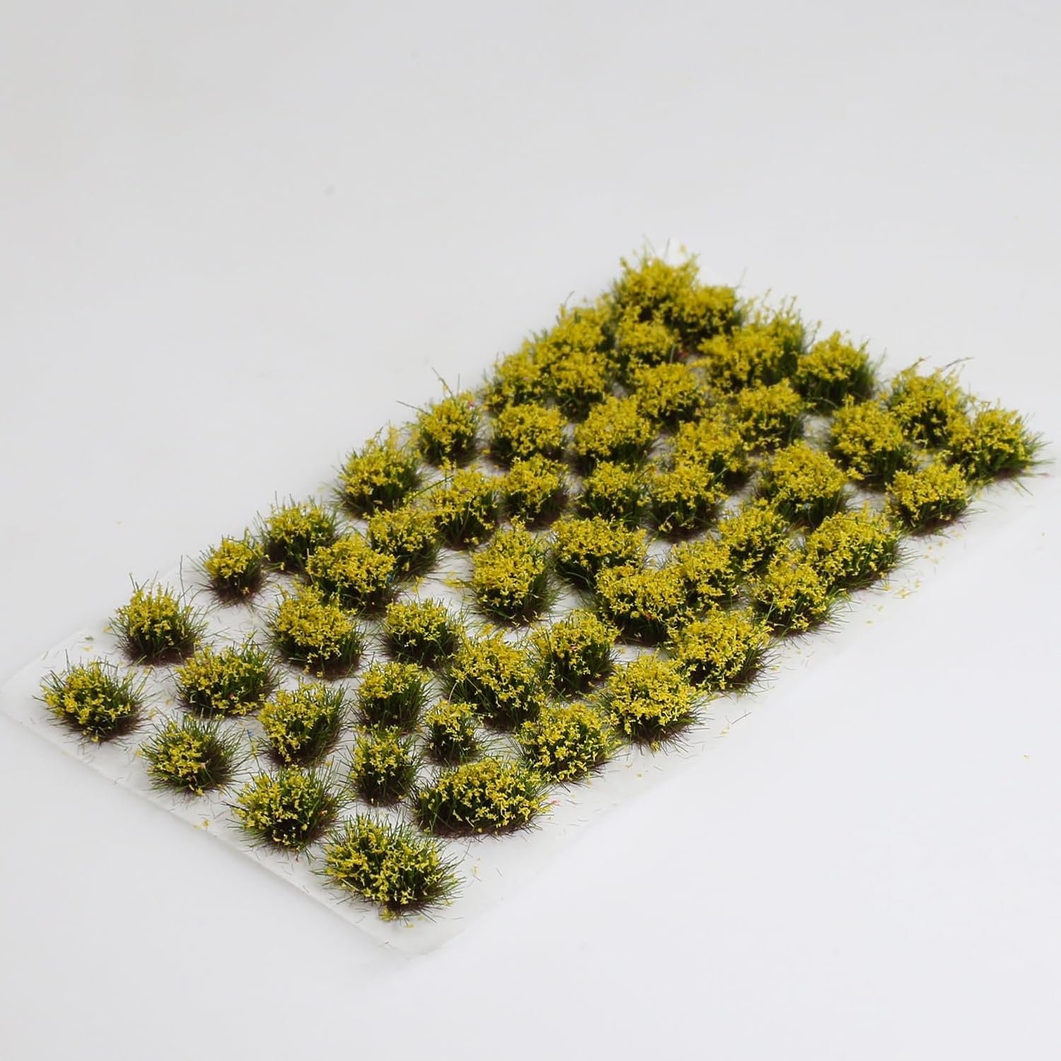 53-pcs 5mm Tall Diorama-Flowers-Grass Irregular Flower Clusters-Dried Moss Green Static-Grass for Model-Train-Scener Wargaming-Terrain ，Dioramas & DIY Crafts