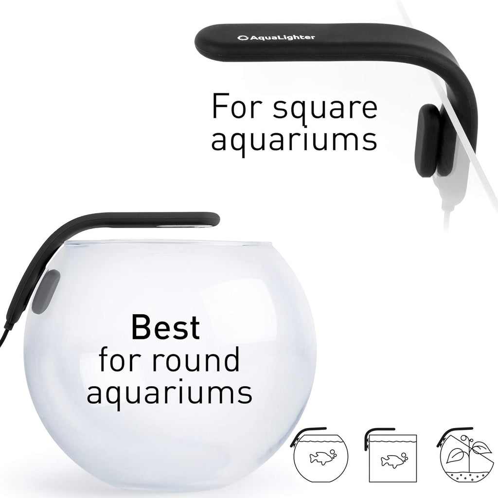 Fish Tank Light - Clip On Aquarium Light - Aquarium Light for Plants - LED Flexible Lamp for Freshwater Light - NanoSoft Yellow Fish Tank Lights 10 Gallon