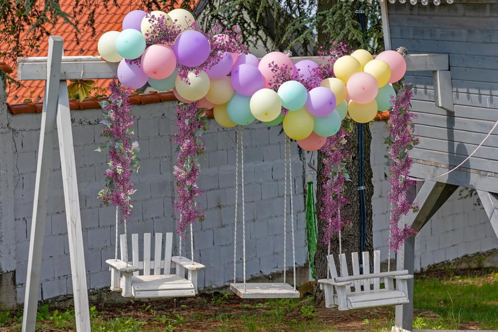 RECUTMS Artificial Hanging Plant 2Pcs 5.6Ft Fake Garland Plant Greenery Faux Ferns Leaves Ivy Garland for Home Indoor Outdoor Wedding Farmhouse Mantle Table Centerpiece Party Garden Decor(Fuchsia)