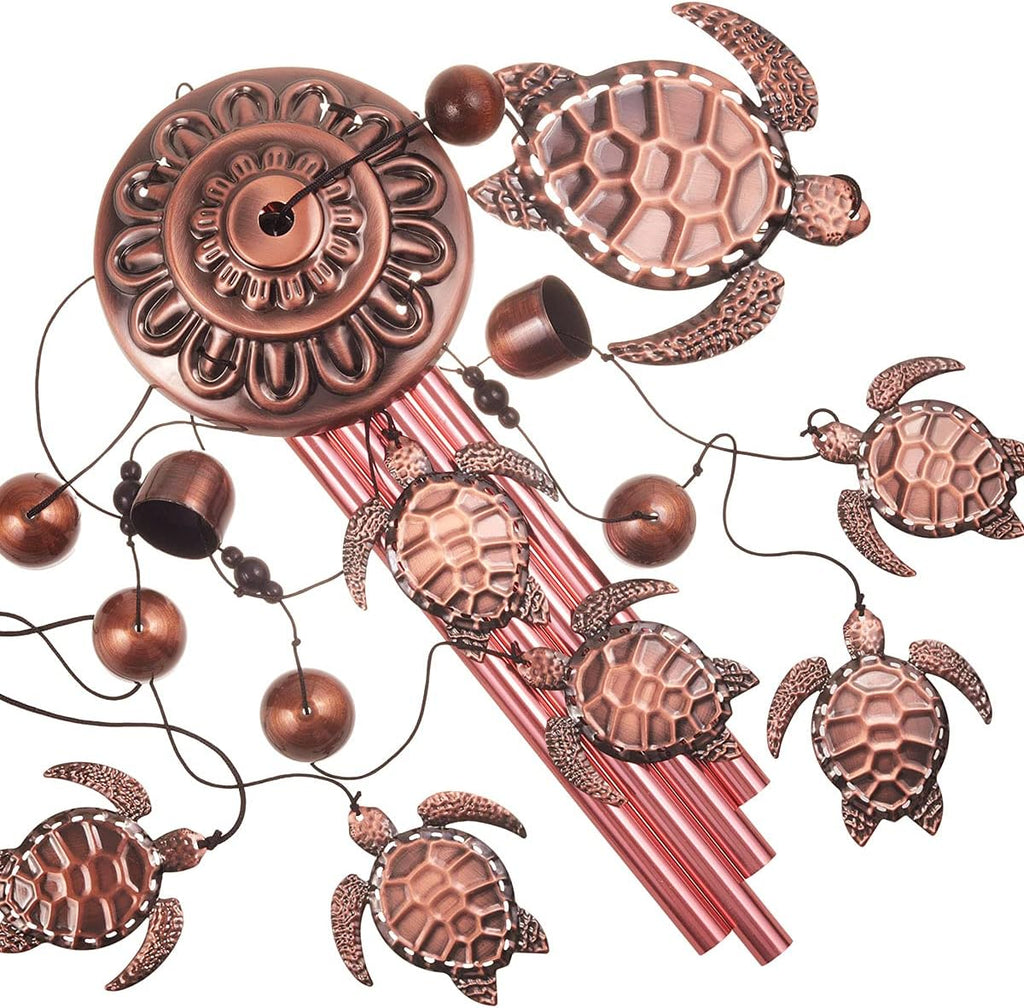 Solawindchime Outdoor Sea Turtle Wind Chimes, Turtle Memorial Wind Chimes, Gift Wind Chime, Sea Turtle Wind Bell, Gifts for Women, for Home, Garden, Indoor, Outdoor Decoration, Garden Wind Chime