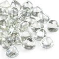 20 Pounds Fire Pit Glass Rocks, Clear Fire Glass Beads for Propane Firepit, Fireplace and Outdoor Decoration, 1 Inch, Diamond - Shaped