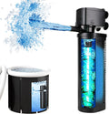 TARARIUM 600GPH Cold Plunge Filter Small Pool Filter for Up to 1000 Gal Ice Bath Hot Tub Cloudy Water Cleaner with Green Clean Machine fof Cold Pod