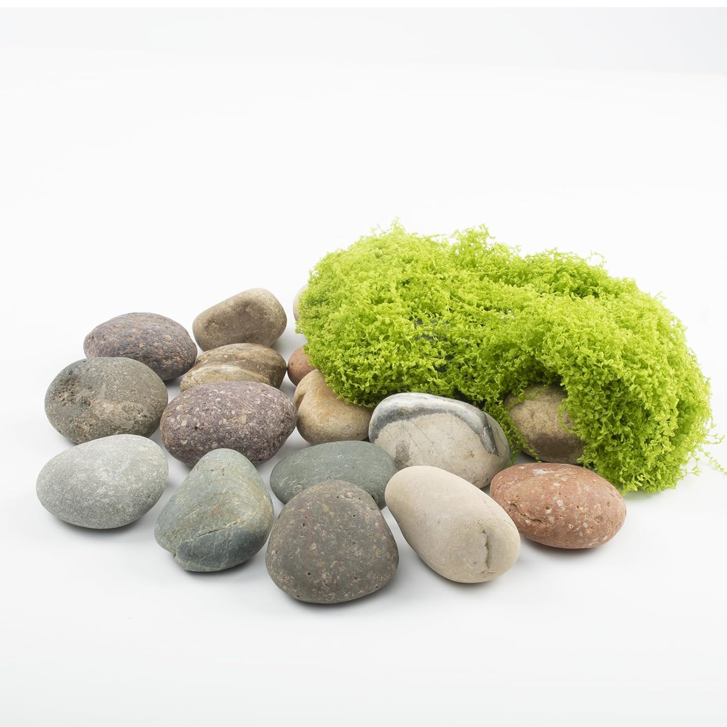 10LB Natural River Rocks, 1–2 Inch Decorative Stones for Plants, Aquariums, Garden Landscaping, Planters, Indoor & Outdoor Decor – Mixed Color
