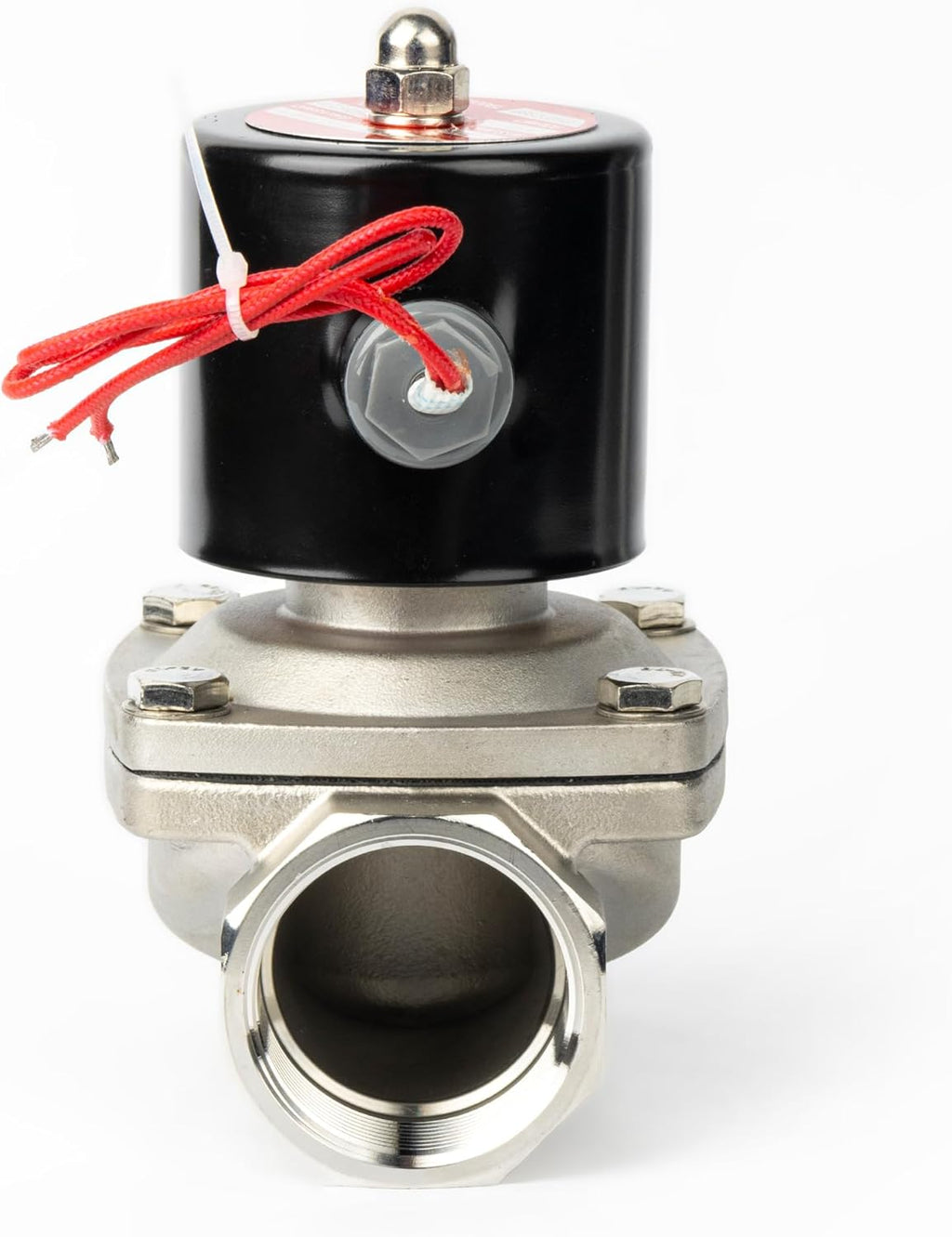 U.S. Solid 1-1/2" Solenoid Valve - 110V AC Stainless Steel Electric Solenoid Valve, Normally Closed, Viton Seal