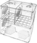 Aquarium Fish Breeder Box Hatching Clear Professional Acrylic Fish Breeding Box for Guppy