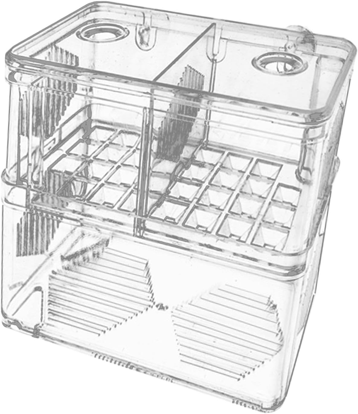 Aquarium Fish Breeder Box Hatching Clear Professional Acrylic Fish Breeding Box for Guppy