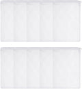 Aquarium Filter Media Bags, Fish Tank Fine Mesh Bag with Zipper Reusable Versatile 7 x 5 Inch, (White, 10Pcs), Intended for Fish Tank/Aquarium/Pond/Activated Carbon/Ceramic Rings