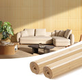 OUZUGIE 2 Pack 96x24 Inch Natural Bamboo Wall Panel – Carbonized Pole Wrap Paneling for Walls, Ceilings, Cabinets, Furniture – Ideal for Bedroom, Living Room & Office DIY Decor