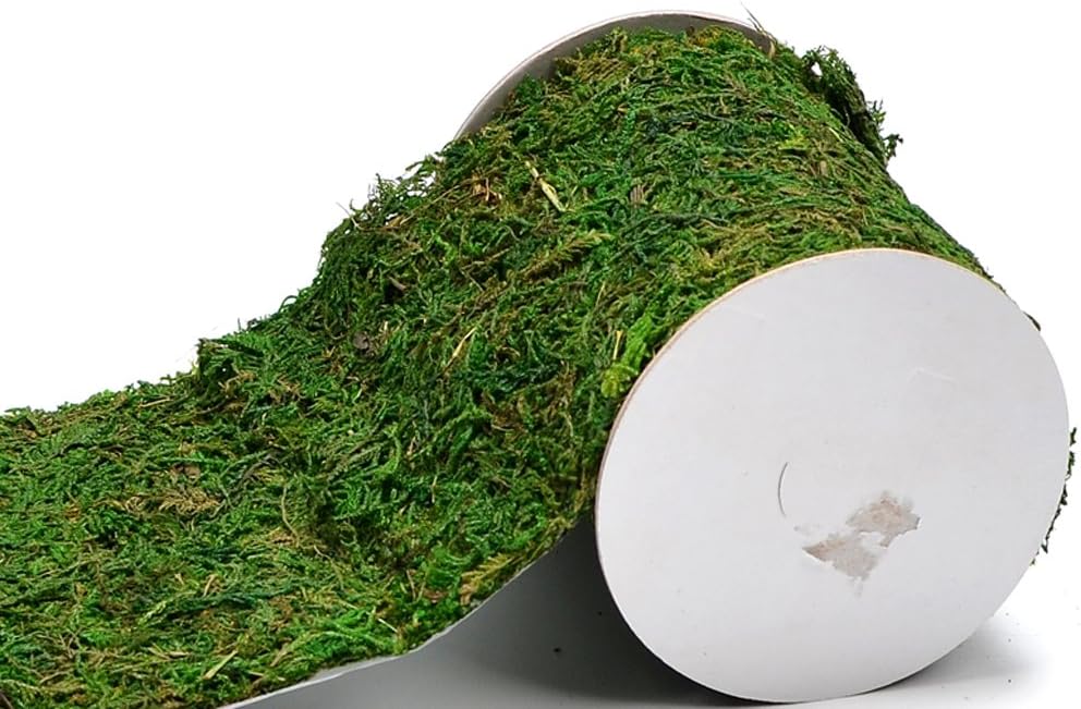 BYHER Roll of Green Moss for Fairy Gardens Wedding Other Arts and Crafts (10x120cm (4" W x 48" L))