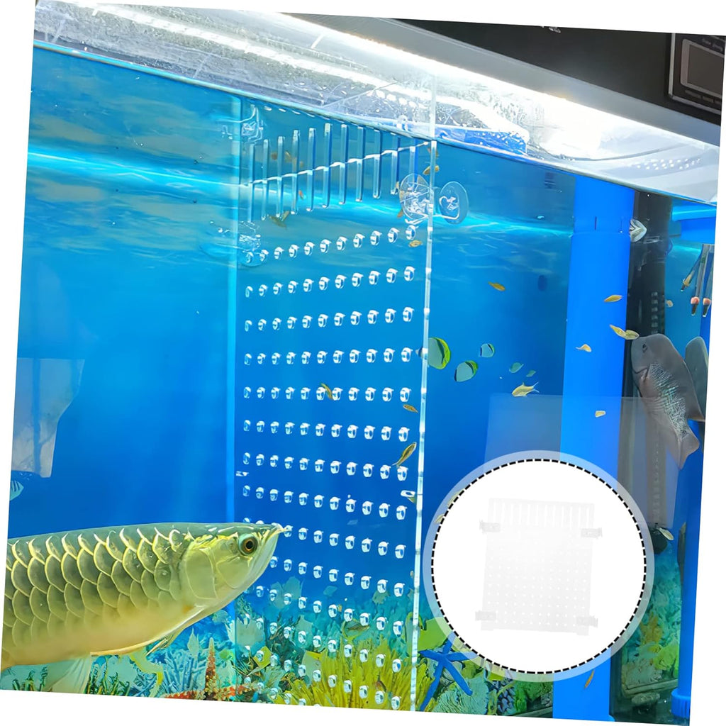Acrylic Fish Tank Divider 11.8X9.8 Inch Clear Aquarium Separator Panel for 10-20 Gallon Tanks Transparent Isolation Board for Breeding and Tank Separation