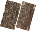 2pcs Natural Cork Bark Terrarium Decor for Reptile Tanks Lifelike Landscape Accents for Snakes Lizards More Enhances Aquatic Environments