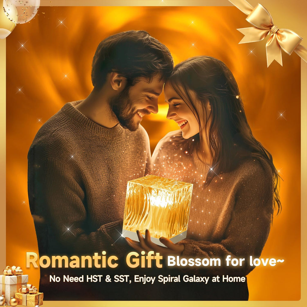 Space Projector for Bedroom, 18 Colors Hologram Cube Galaxy Projector for Bedroom, Dimmable Galaxy Light Projector for Bedroom,Remote Galaxy Lamp for Bedroom,Kids Night Light Projector for Teen Gifts