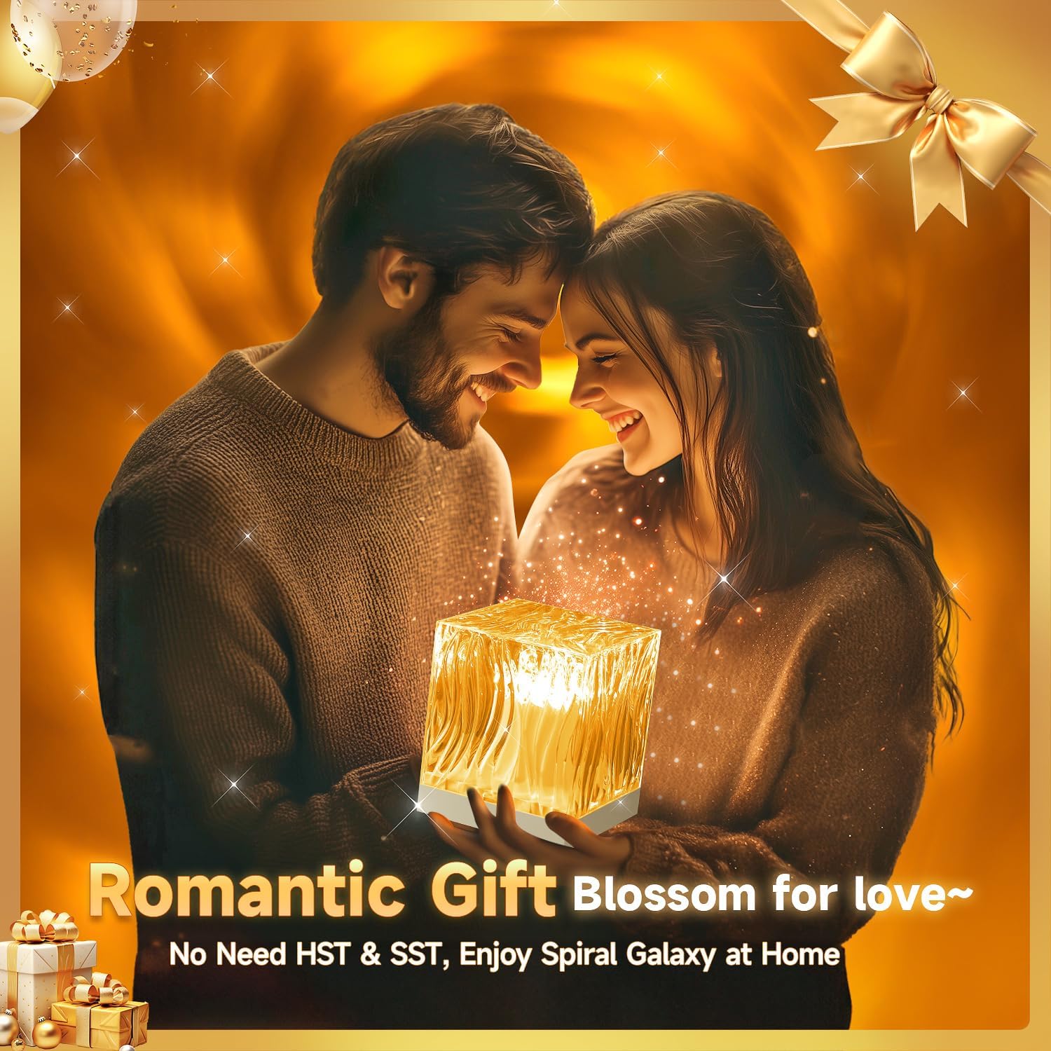 Space Projector for Bedroom, 18 Colors Hologram Cube Galaxy Projector for Bedroom, Dimmable Galaxy Light Projector for Bedroom,Remote Galaxy Lamp for Bedroom,Kids Night Light Projector for Teen Gifts