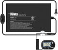 iPower 8 by 12-Inch Reptile Heat Mat with Temperature Adjustment, LCD Digital Aquarium Thermometer, Terrarium Heating Pad for Reptiles & Amphibians