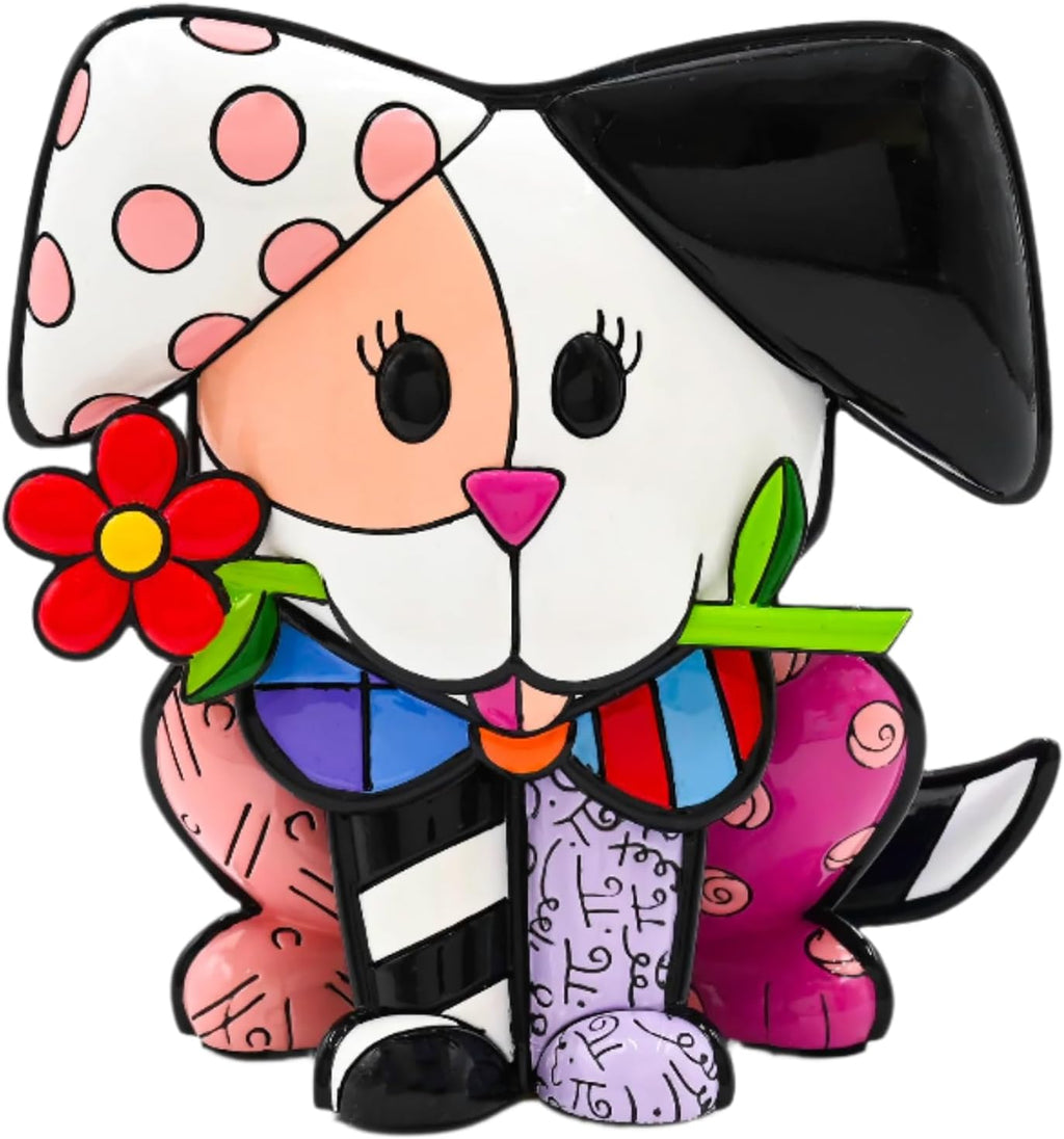 Britto Collectible Figurine - Iconic Art Figurine, Decorative Displays for Modern Home Decor | Designed by Iconic Artist Romero Puppy Love Dream (Multicolor)