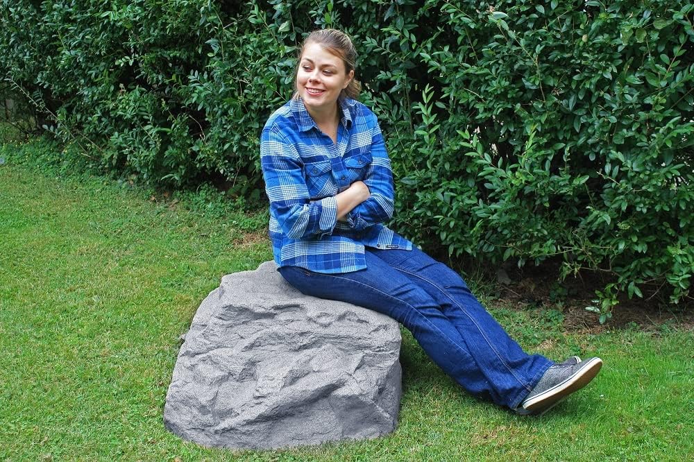 Emsco Group 2271 Landscape Rock – Low Profile Boulder – Lighwieght, Granite