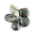 CRYSTALIS Wholesale 5pcs Natural Picasso-Jasper Loose Gemstone Bulk Cabochons Jewelry Making Supply, Chakra Healing Polished Stones, Wire Wrapping, DIY, Gem Collection, Mix-Shape, 20mm+