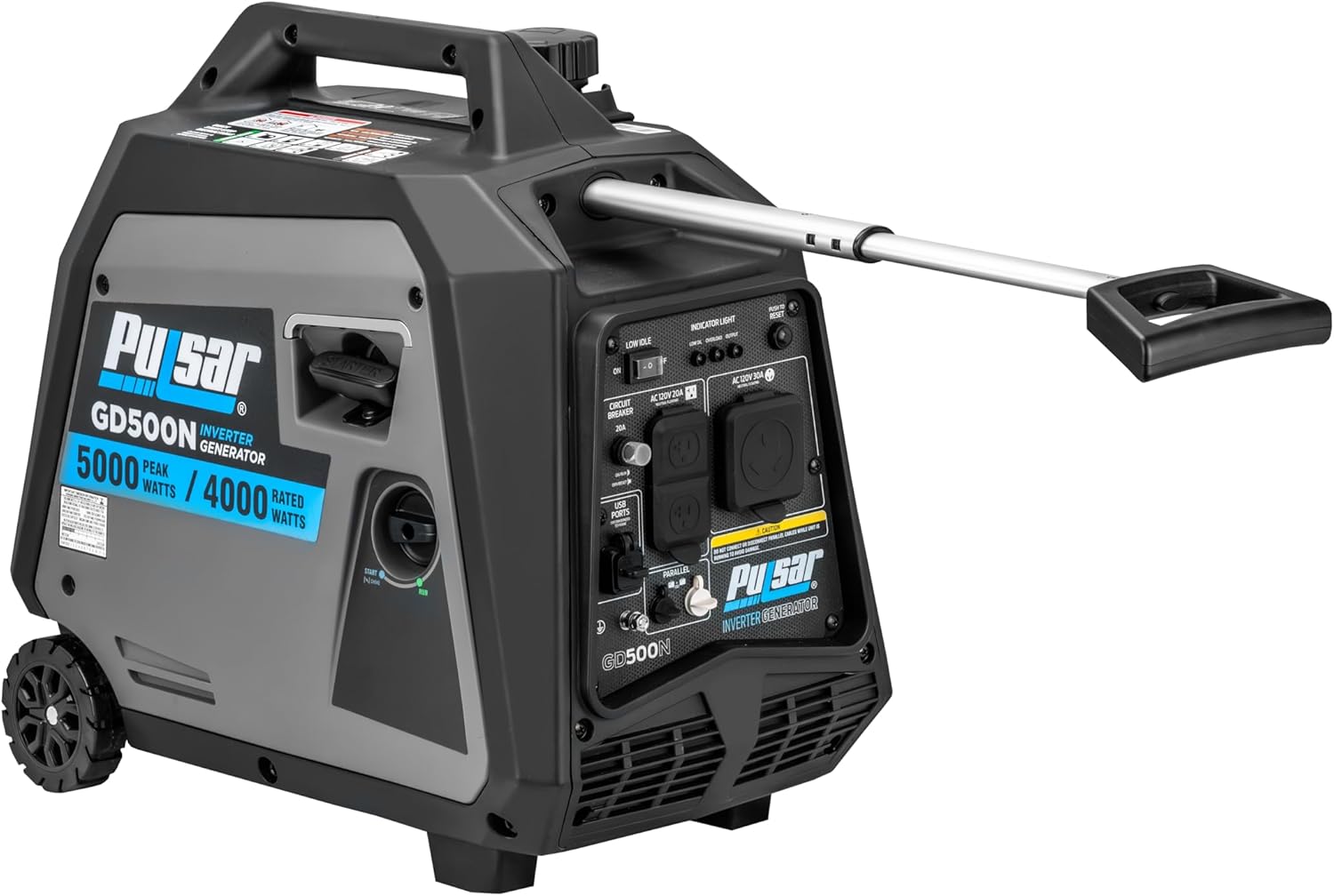 Pulsar Products GD500N, 5000W Portable super-quiet Inverter Generator, RV-Ready, CARB Compliant