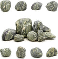 Aquarium Stone Green River Rock 40lb Rocks aquascaping Fish Tank Decor Rocks for Aquariums Fairy Gardens Model Railroads Dioramas Wargaming Mosaic Art(4-10inch/7Pcs)