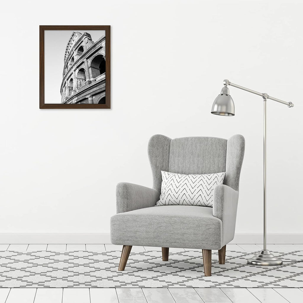 Americanflat 20x24 Picture Frame with Polished Plexiglass - Wide Picture Frames Made of Engineered Wood for Vertical or Horizontal Wall Display - Epic Collection - Walnut