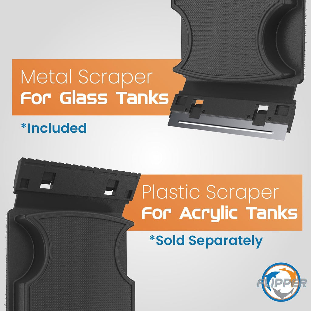Flipper Magnetic Aquarium Glass Cleaner & Fish Tank Accessories | Effortless Algae Remover for Fish Tank (Standard)