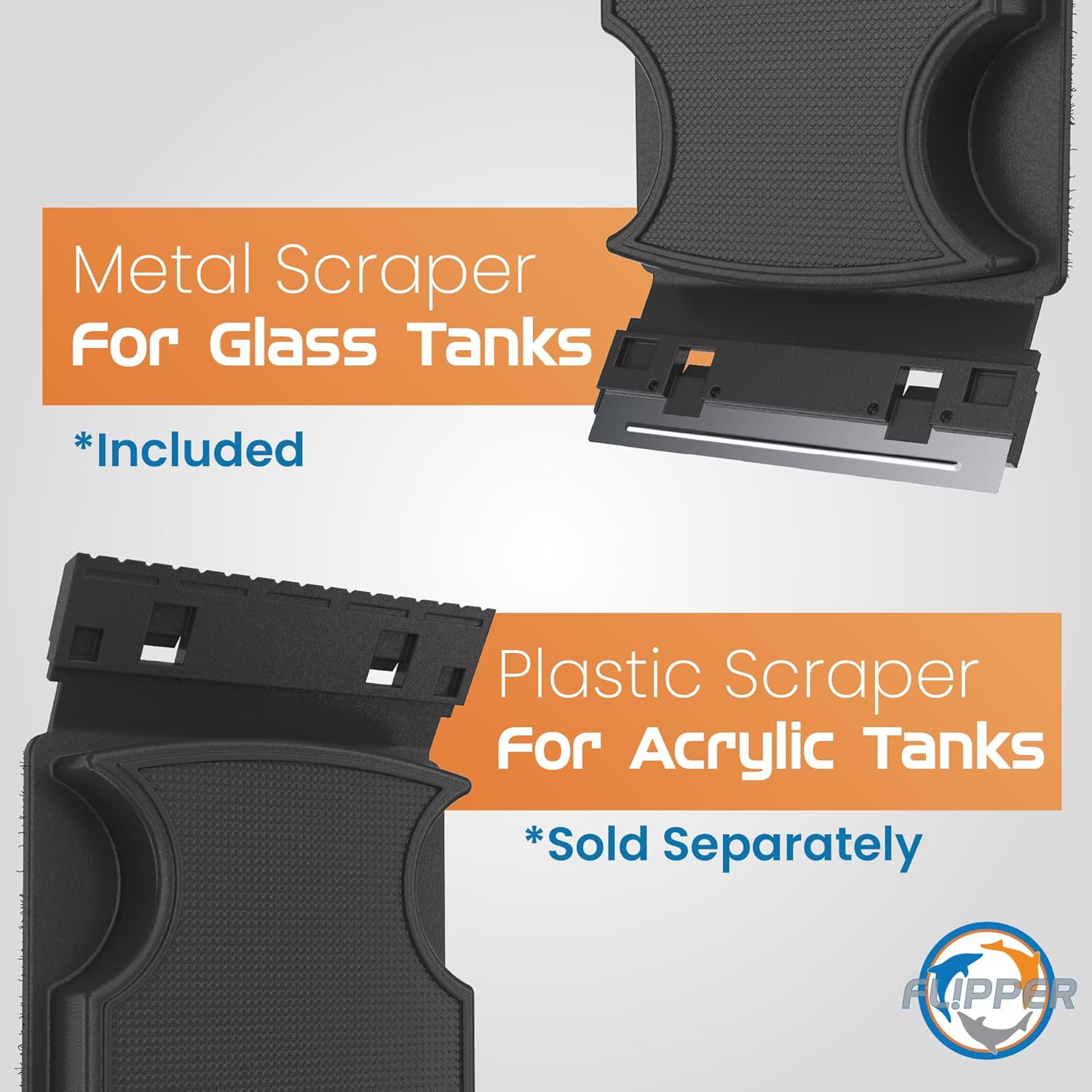 Flipper Magnetic Aquarium Glass Cleaner & Fish Tank Accessories | Effortless Algae Remover for Fish Tank (Standard)