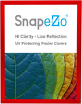 SnapeZo Photo Frame 16x20, Red, 1.25 Inch Aluminum Profile, Front-Loading Snap Frame, Wall Mounting, Professional Series