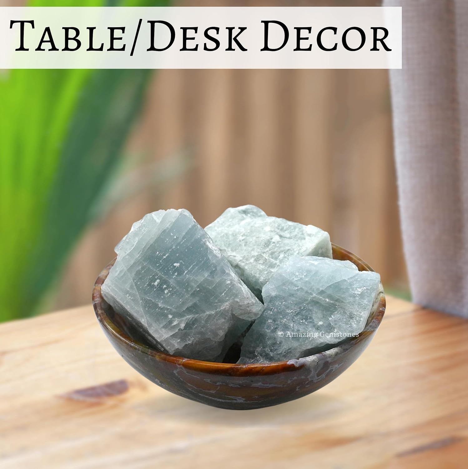 Amazing Gemstone Aquamarine Raw Crystals and Healing Stones, Natural Rocks for Tumbling and DIY Raw Stones and Crystals (1 lb)
