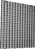 Aquarium Fish Tank Bottom Isolation 4 Pcs, Plastic Egg Crate Grid Divider Tray Egg (L 4pcs Black)