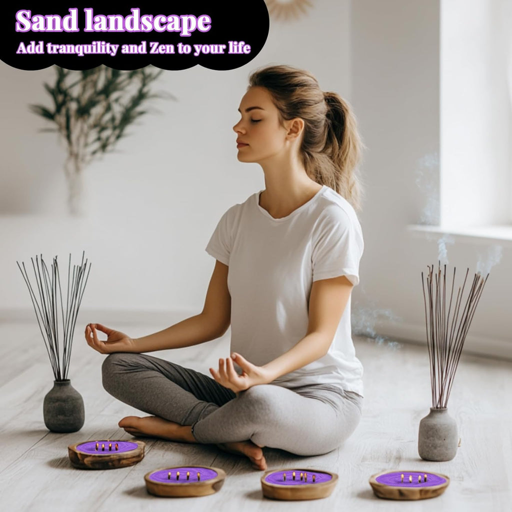 RAINFLOW 15 OZ Fine Purple Sand for Crafts - Colored Quartz Zen Garden Sand Decorative for Vases Filler, Wedding Unity Ceremony, Incense Burner, Ritual Incense