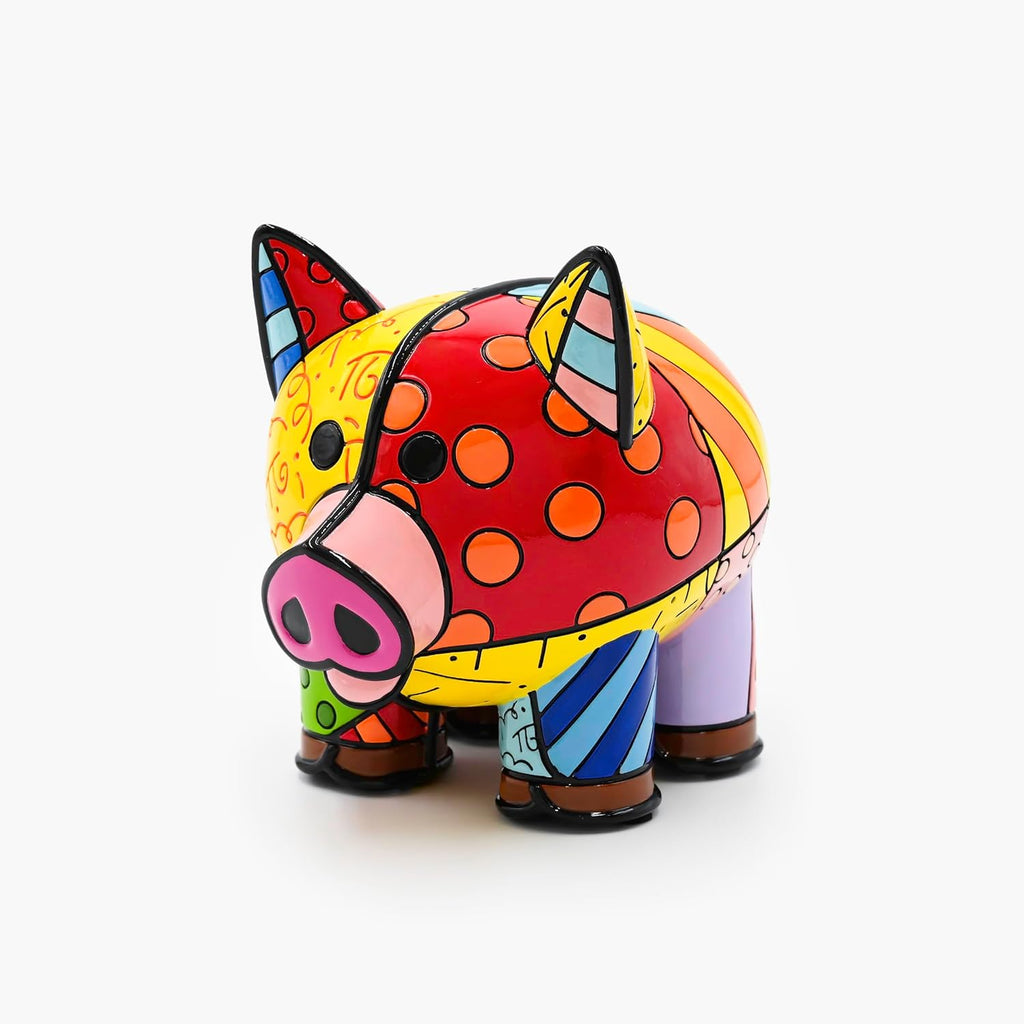 Britto Collectible Figurine - Iconic Art Figurine, Decorative Displays for Modern Home Decor | Designed by Iconic Artist Romero Royal Pig (Multicolor)