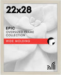 Americanflat 22x28 Poster Frame with Polished Plexiglass - Wide Picture Frames Made of Engineered Wood for Vertical or Horizontal Wall Display - Epic Collection - Light Wood